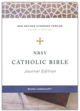NRSV Catholic Bible, Journal Edition, Comfort Print, Leathersoft, Brown