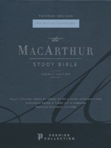 NASB MacArthur Study Bible, 2nd  Edition, Comfort Print--premier goatskin leather, brown