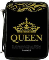 Queen Bible Cover, Black