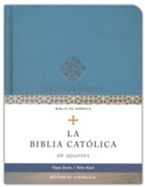 Biblia de apuntes, version Catolica, encuadernacion en tela, azul (Catholic Journaling Bible--cloth over board, blue)