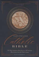 NRSVCE Illustrated Catholic Bible, Comfort Print--soft leather-look, black