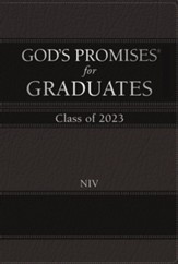 NIV God's Promises for Graduates: Class of 2023--hardcover, black