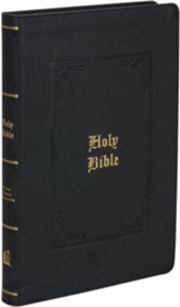 KJV Large-Print Thinline Bible, Vintage Series, Comfort Print--soft leather-look, black