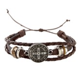 Metal Cross Bracelet, Brown