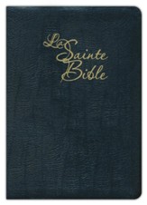 Louis Segond 1910 French Bible (Red Letter)--Bonded Black Leather, Large Print, Thumb Indexed