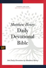 NKJV Matthew Henry Daily Devotional Bible, Comfort Print--hardcover, (indexed)