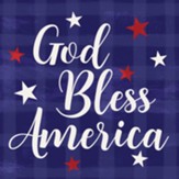 Patriotic Collection God Bless Square House Coaster Set
