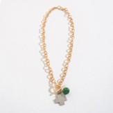 Candace Cross, Toggle Necklace, Green