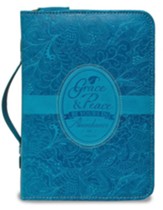 1 Peter 1:2, Bible Cover, Blue, Large