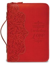 Everlasting Love, Jeremiah 31:3 Bible Cover, Red, X-Large
