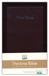 CEB Thinline Bible--bonded leather, burgundy