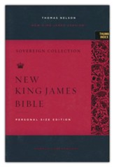 NKJV Personal-Size Reference Bible, Sovereign Collection--soft leather-look, purple (indexed)