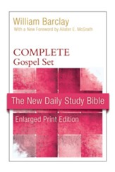 New Daily Study Bible, Large-Print Edition: Gospel Set