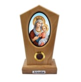 Virgin Mary Queen of Heaven Olive Wood Icon Plaque