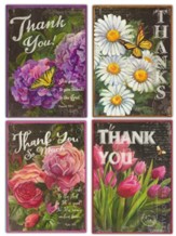 Chalk Flowers and Butterflies Thank You Cards, Box of 12
