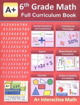 A+ Math 6th Grade Math Full Curriculum Textbook (eBook) - PDF Download [Download]