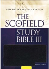 The Scofield Study Bible III, NIV, Black Genuine Leather Indexed 1984