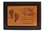 Personalized, Cherry Plaque, Two Toned, Baby, Small