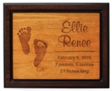 Personalized, Cherry Plaque, Two Toned, Large, Baby