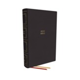 KJV Paragraph-style Large Print Thinline Bible, Comfort Print--genuine leather, black