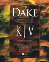 KJV Dake Annotated Reference Bible Bonded Leather Burgundy (larger notes)