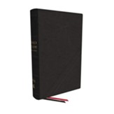 NKJV Word Study Reference Bible,  Comfort Print--soft leather-look, black