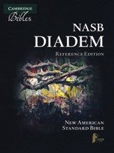 NASB Diadem Reference Edition--calf  split leather, black - Slightly Imperfect
