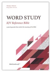 KJV Word Study Reference Bible,  Comfort Print--soft leather-look, black