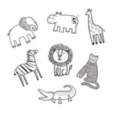 WildLIVE! Color-Your-Own Critter Cutouts (pkg. of 36)