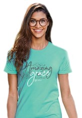 Amazing Grace Shirt, Teal, Medium