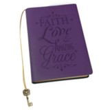 Faith, Love and Amazing Grace Journal, Purple