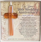 On Your 50th Wedding Anniversary Cross Ornament