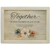 Together Wall Plaque with Flower