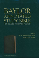 NRSV Baylor Annotated Study  Bible--imitation leather,  green