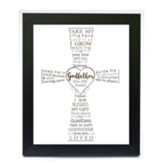 Godfather, You Are Loved, Cross, Framed Art