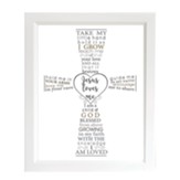 Jesus Loves Me, Cross, Framed Art