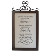 Home Family Blessing Plaque