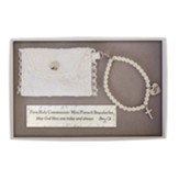 First Communion Purse With Pearl Bracelet