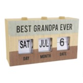 Best Grandpa Ever Perpetual Desk Calendar