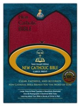 St. Joseph New Catholic Bible (Large Type), Leather, imitation