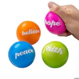 Inspirational Stress Balls, 12 Pieces