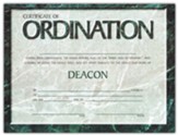 Marble-Look, Deacon Ordination Certificate, Package of 6