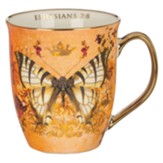 Grace Mug, Orange & White Butterfly