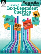 Leveled Text-Dependent Question Stems: Mathematics Problem Solving - PDF Download [Download]