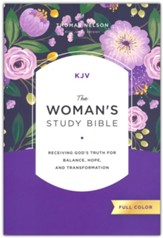 KJV Woman's Full Color Study Bible, Comfort Print--hardcover
