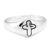 Dome with Cross Cutout Ring, Size 6
