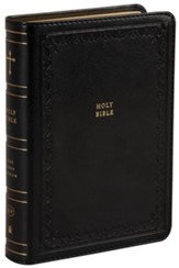 KJV Compact Reference Bible, Comfort Print--soft leather-look, black