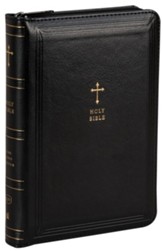 KJV Compact Reference Bible, Comfort Print--soft leather-look, black with zipper