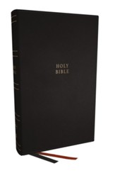 NKJV Single-Column Reference Bible,  Comfort Print--bonded leather, black (indexed)