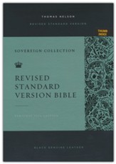 RSV Personal Size Reference Bible--genuine leather, black (indexed)